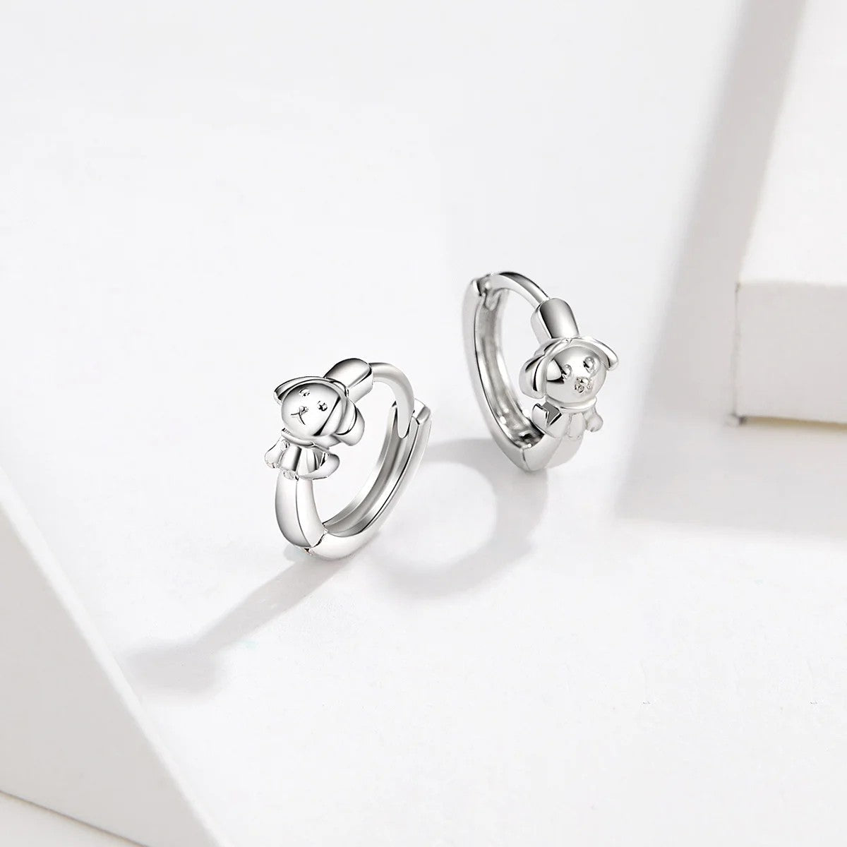 Puppy Hoop Earrings