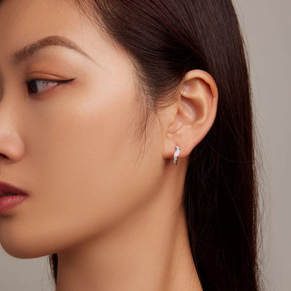 Opal Marquise Hoop Earrings