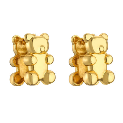 Bear Huggie Earrings