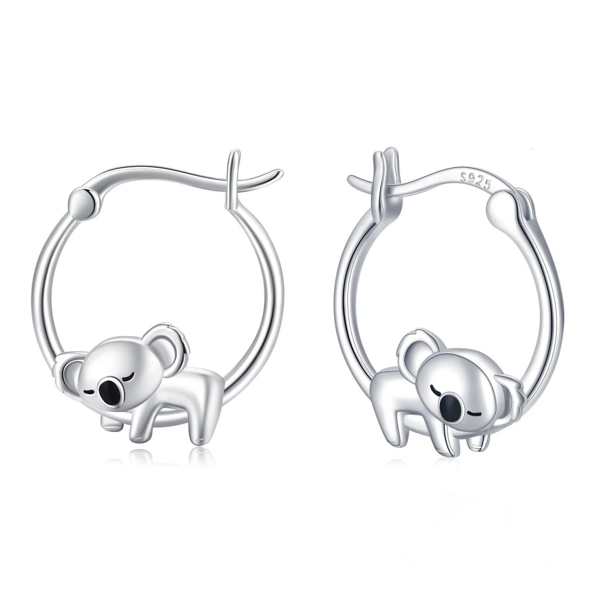 Koala Huggie Hoop Earrings