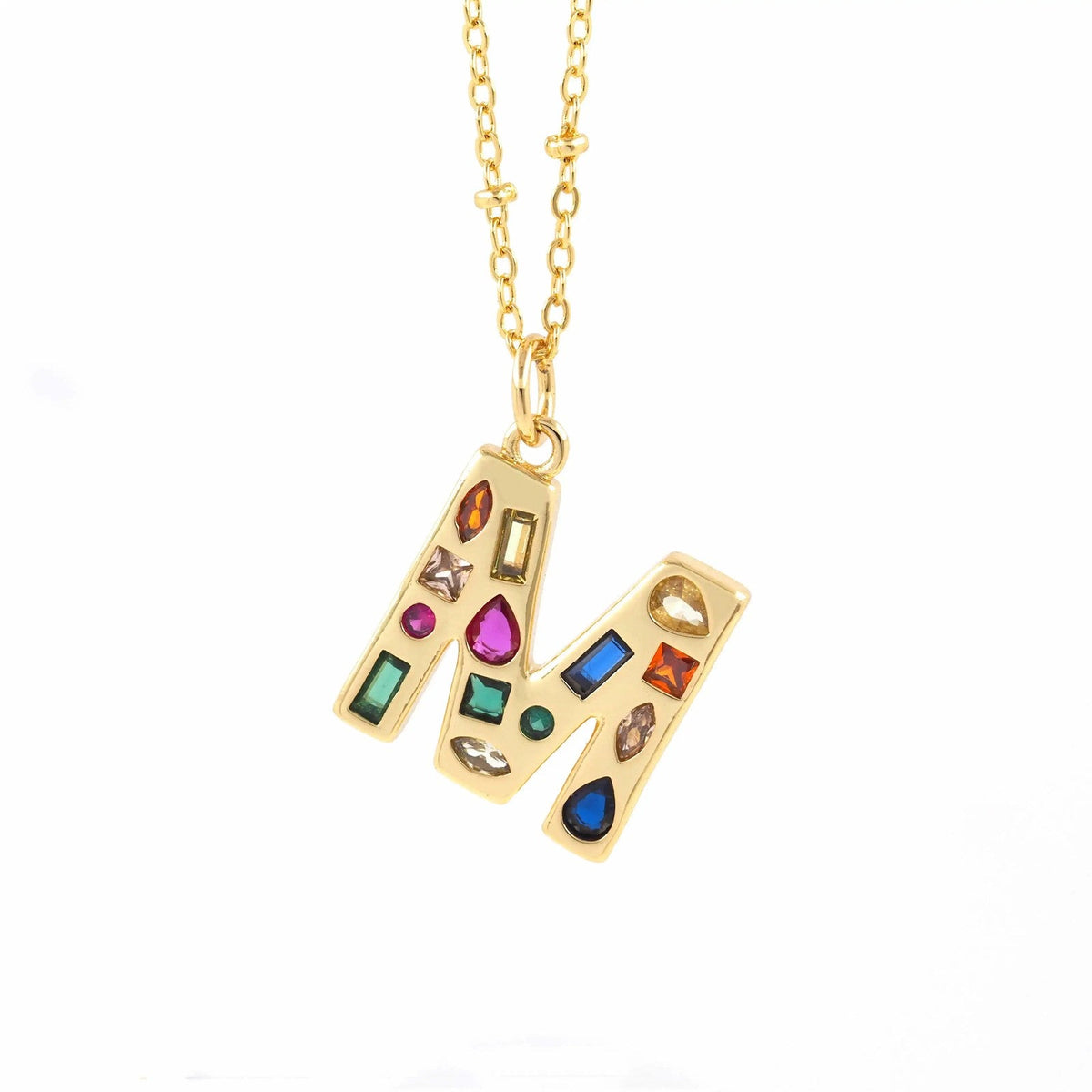 Colorful Initial Necklace