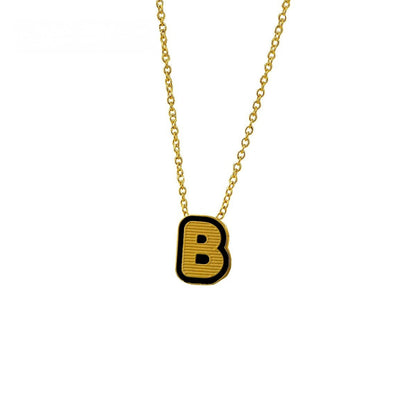 Initial Letter Pendant Necklace