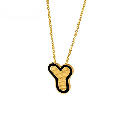 Initial Letter Pendant Necklace