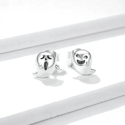 Playful Ghost Stud Earrings