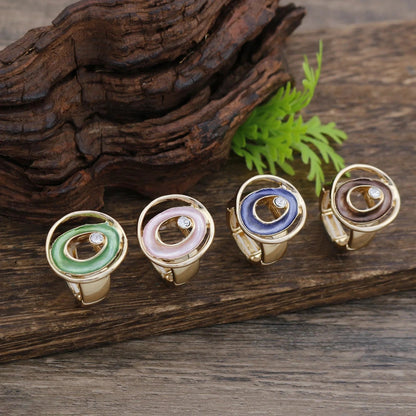 Colorful Oval Statement Ring