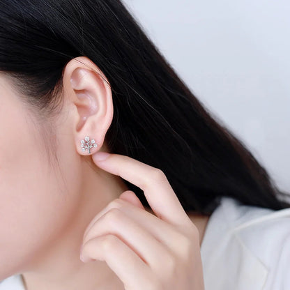 Crystal Tree Branch Stud Earrings