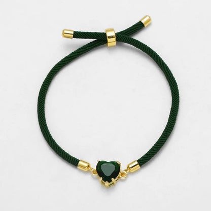 Heart Zircon Strand Bracelet