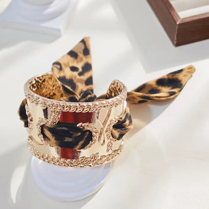 Leopard Print Scarf Bangle