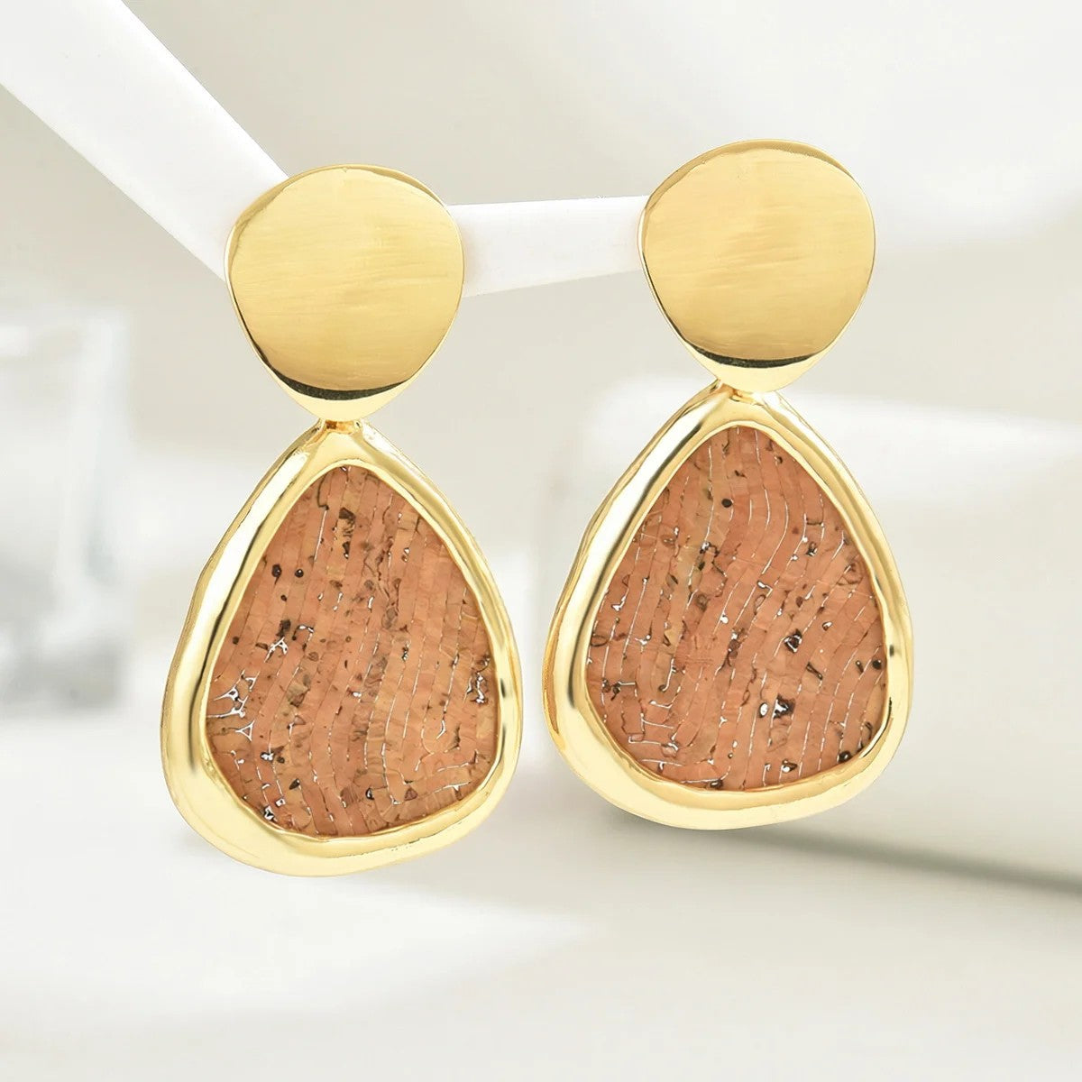 Leopard Print Teardrop Earrings