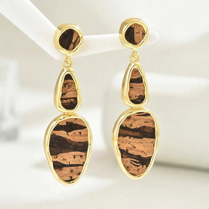 Leopard Print Teardrop Earrings