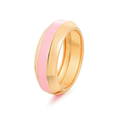 Colorful Enamel Hinged Bangle