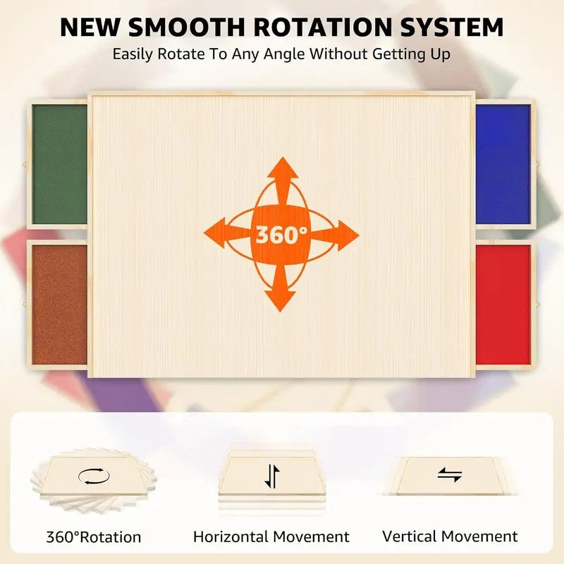 Rotating Floral Puzzle Board