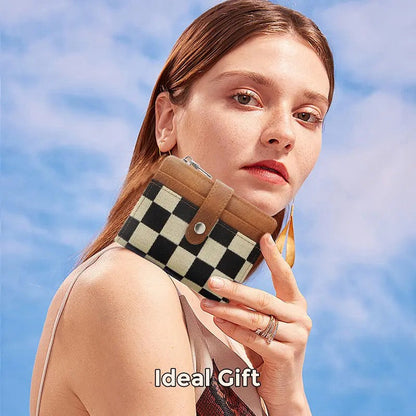 Checkerboard Snap Wallet