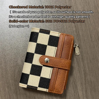 Checkerboard Snap Wallet
