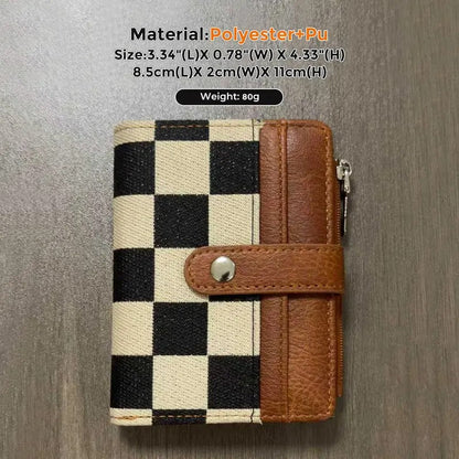 Checkerboard Snap Wallet