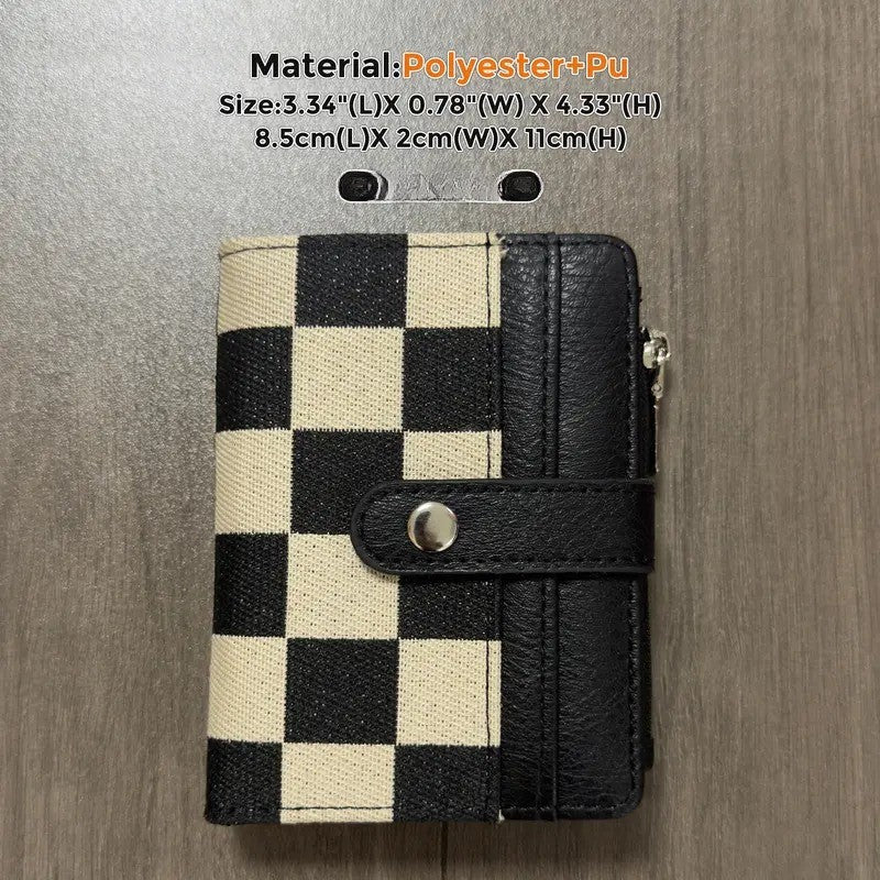 Checkerboard Snap Wallet