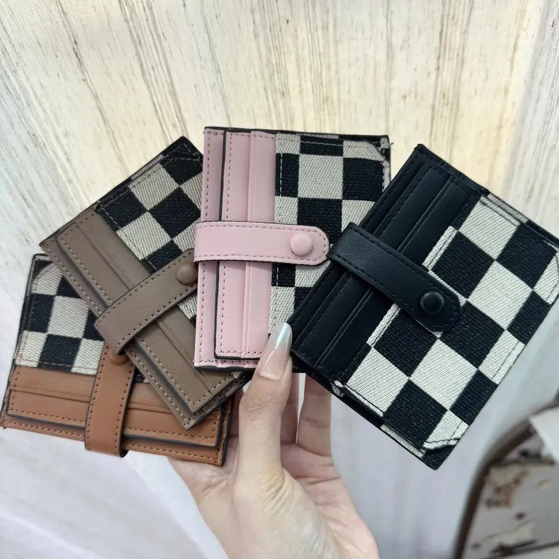 Checkerboard Card Holder