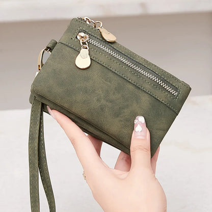 Suede Wristlet Wallet