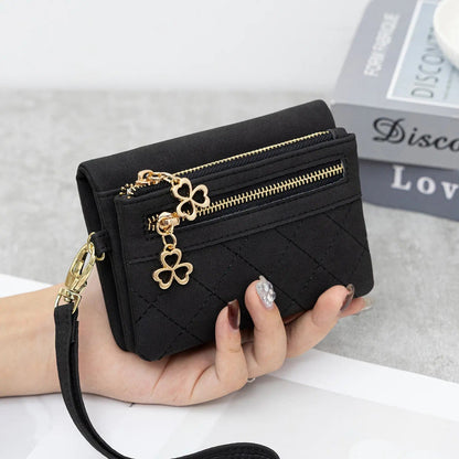 Suede Wristlet Wallet