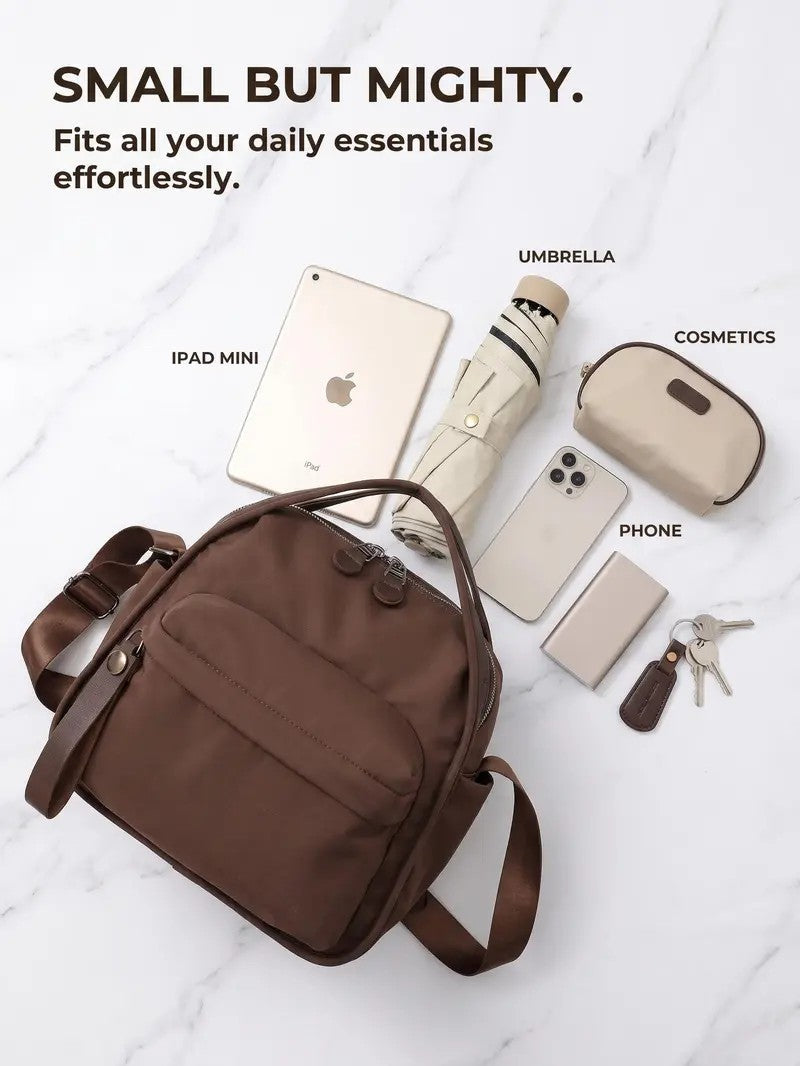 Brown Canvas Satchel Bag