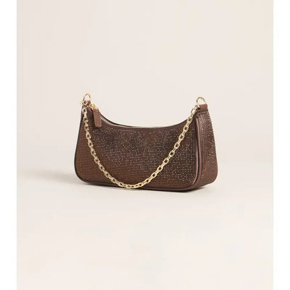 Rhinestone Chain Shoulder Bag