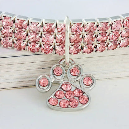 Crystal Paw Charm Bracelet