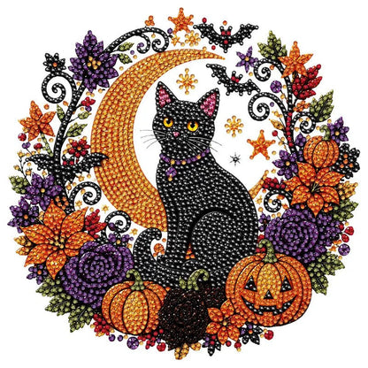 Black Cat Diamond Art Ornament