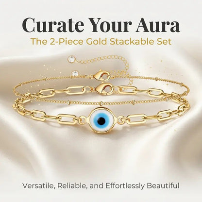 Evil Eye Stackable Bracelet Set