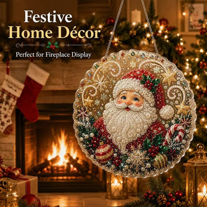 Santa Diamond Art Ornament