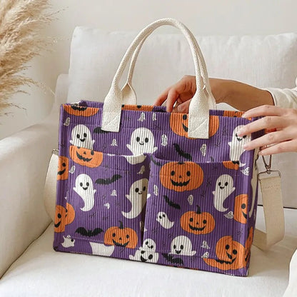 Ghost & Pumpkin Tote Bag