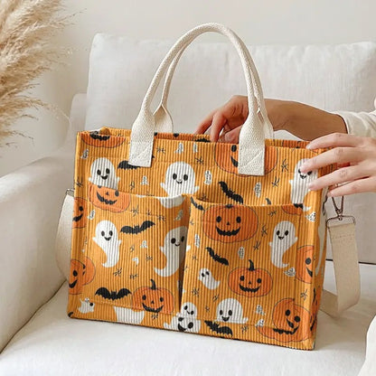 Ghost & Pumpkin Tote Bag