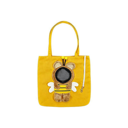 Plush Dinosaur Pet Tote Bag