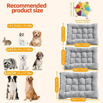 Plush Square Pet Bed