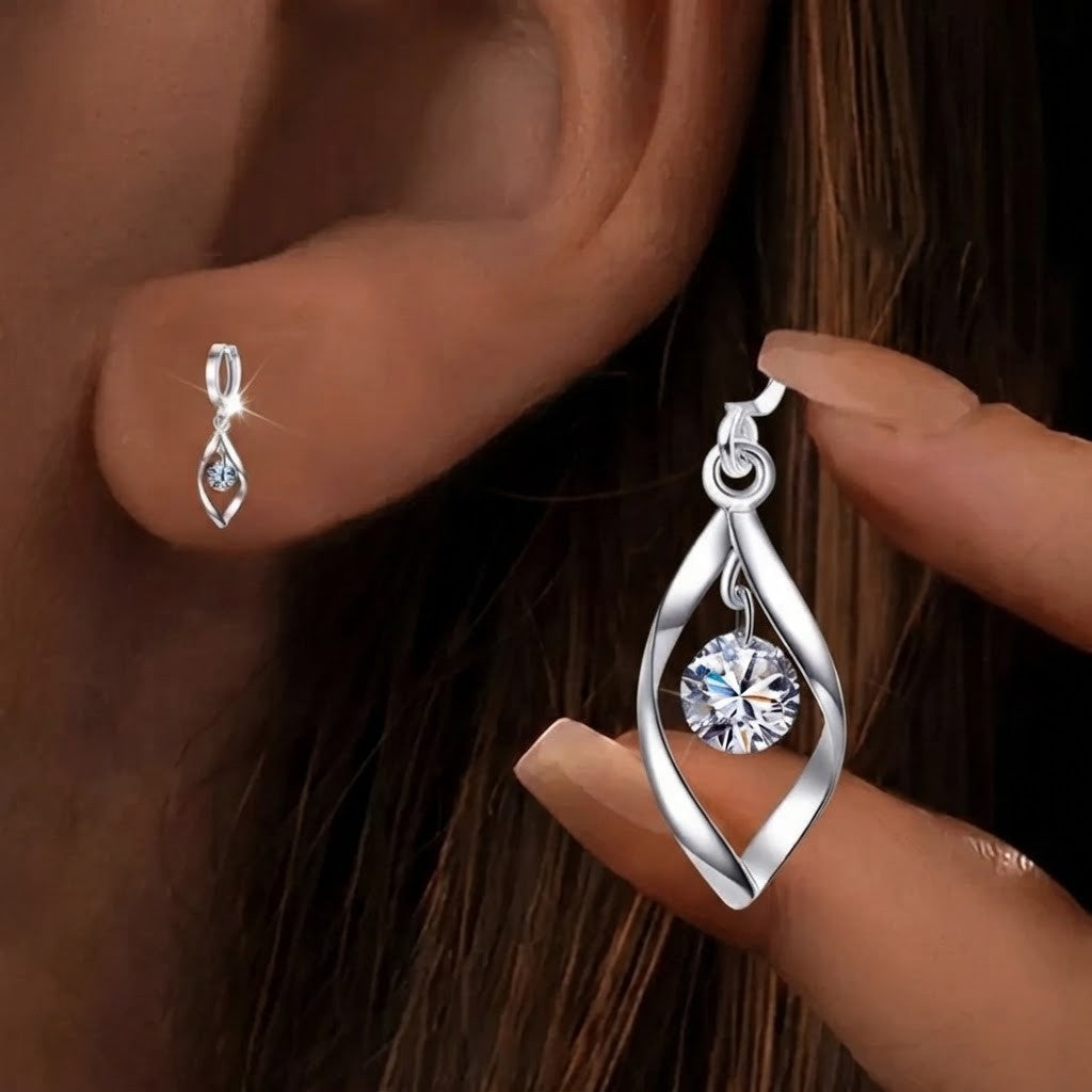 Crystal Water Drop Earrings