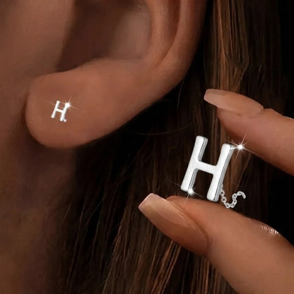 Initial Letter Drop Earring