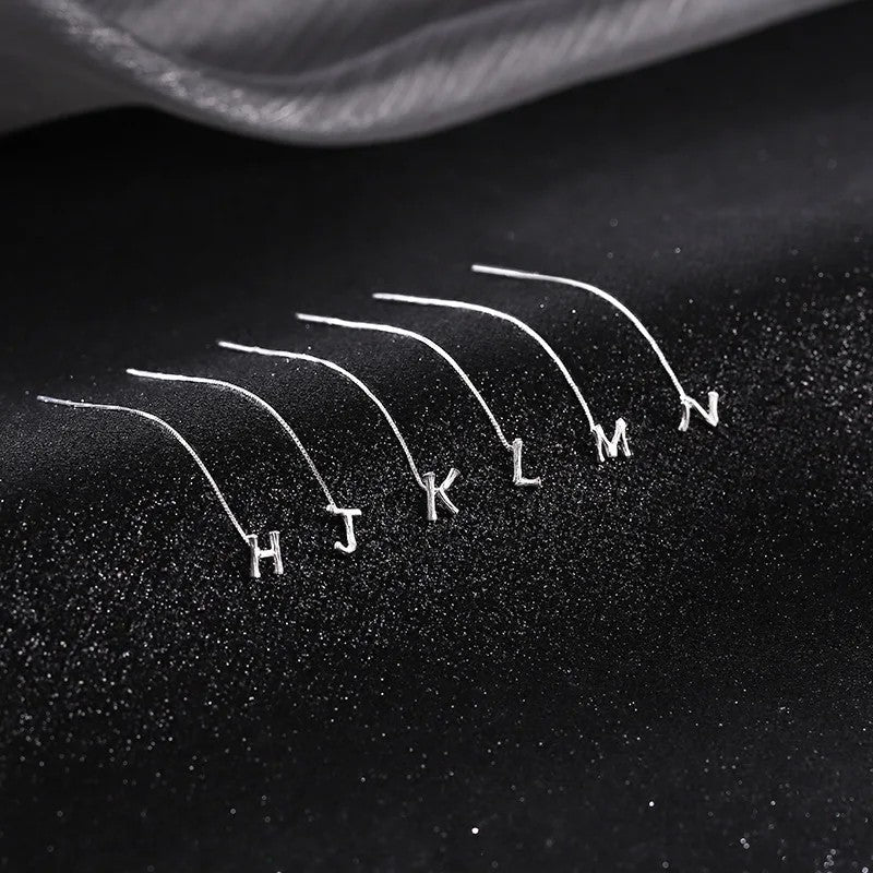 Initial Letter Drop Earring