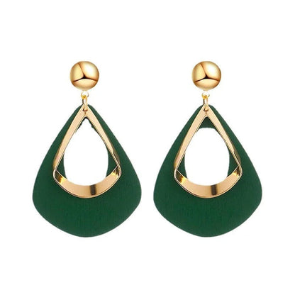 Geometric Teardrop Earrings