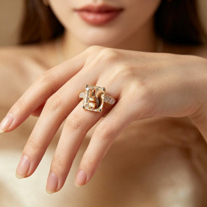 Squirrel Crystal Ring