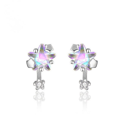 Iridescent Star Stud Earrings