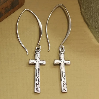 Hope Cross Earrings