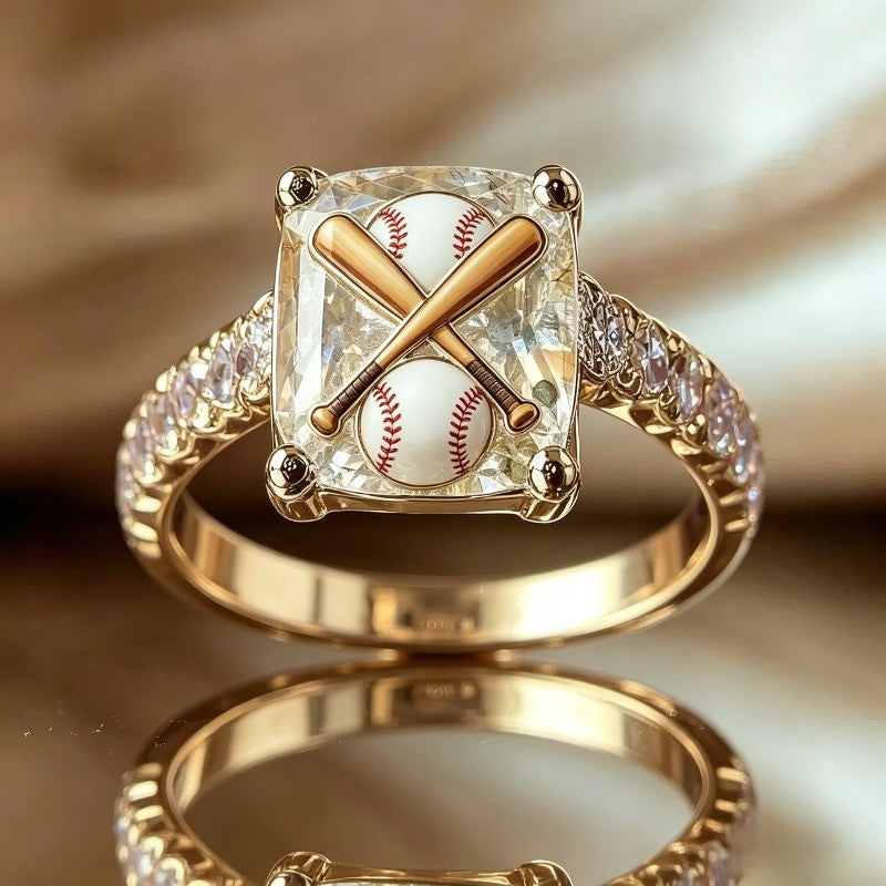 Baseball Square Ring