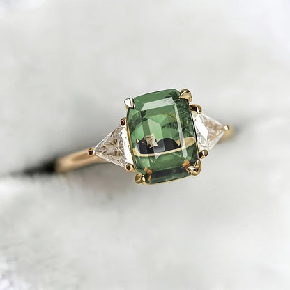 Reading Cat Rectangle Ring