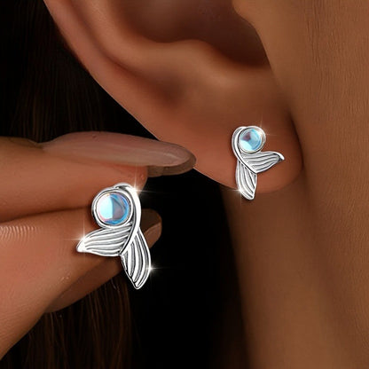Crystal Fishtail Earrings