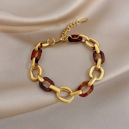 Tortoise Shell Link Bracelet