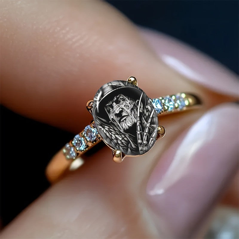 Graphic Claw Statement Ring