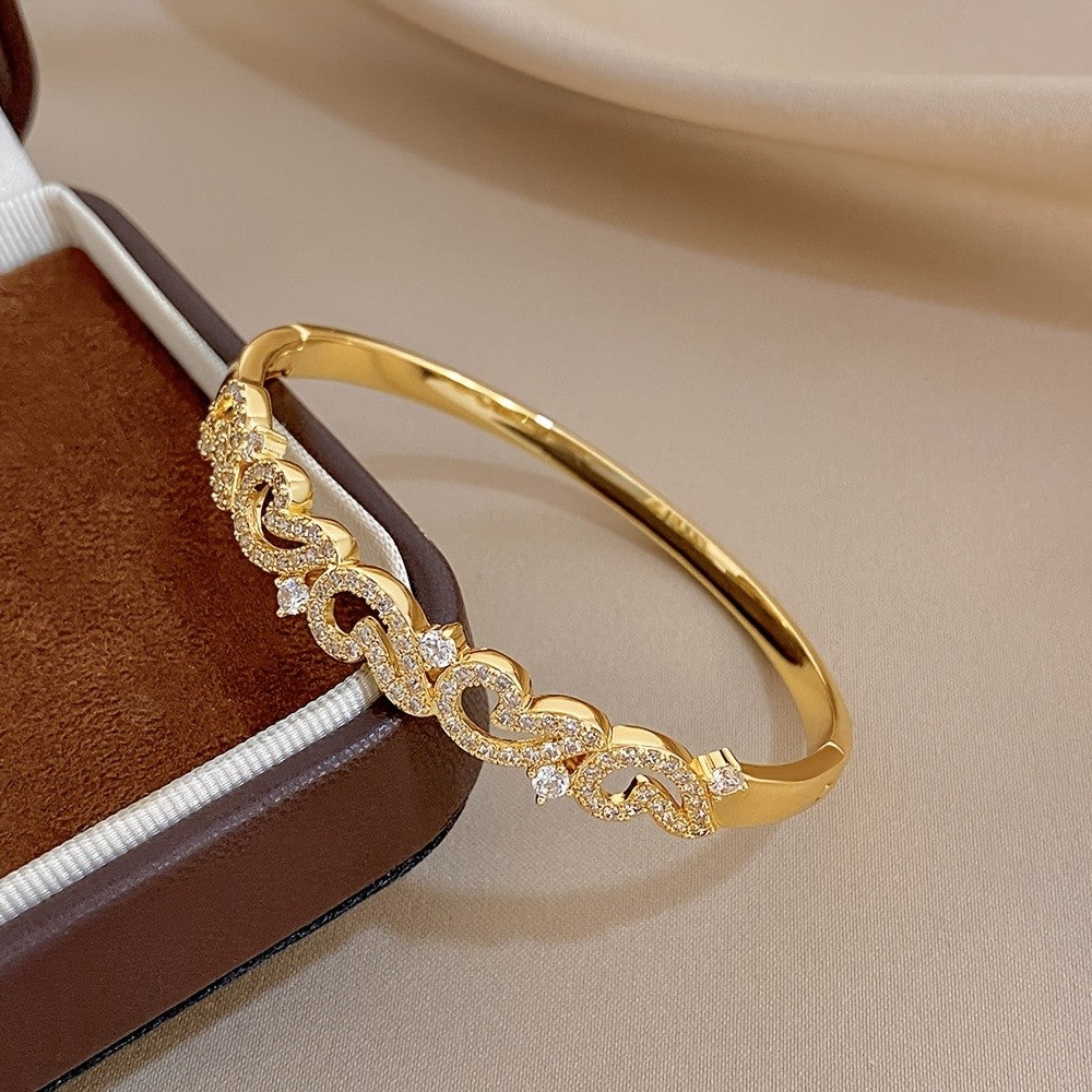 Crystal Cloud Link Bracelet