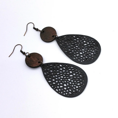 Hollow Water Drop Earrings