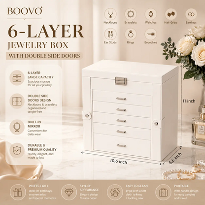 6 Tier Jewelry Box Organizer