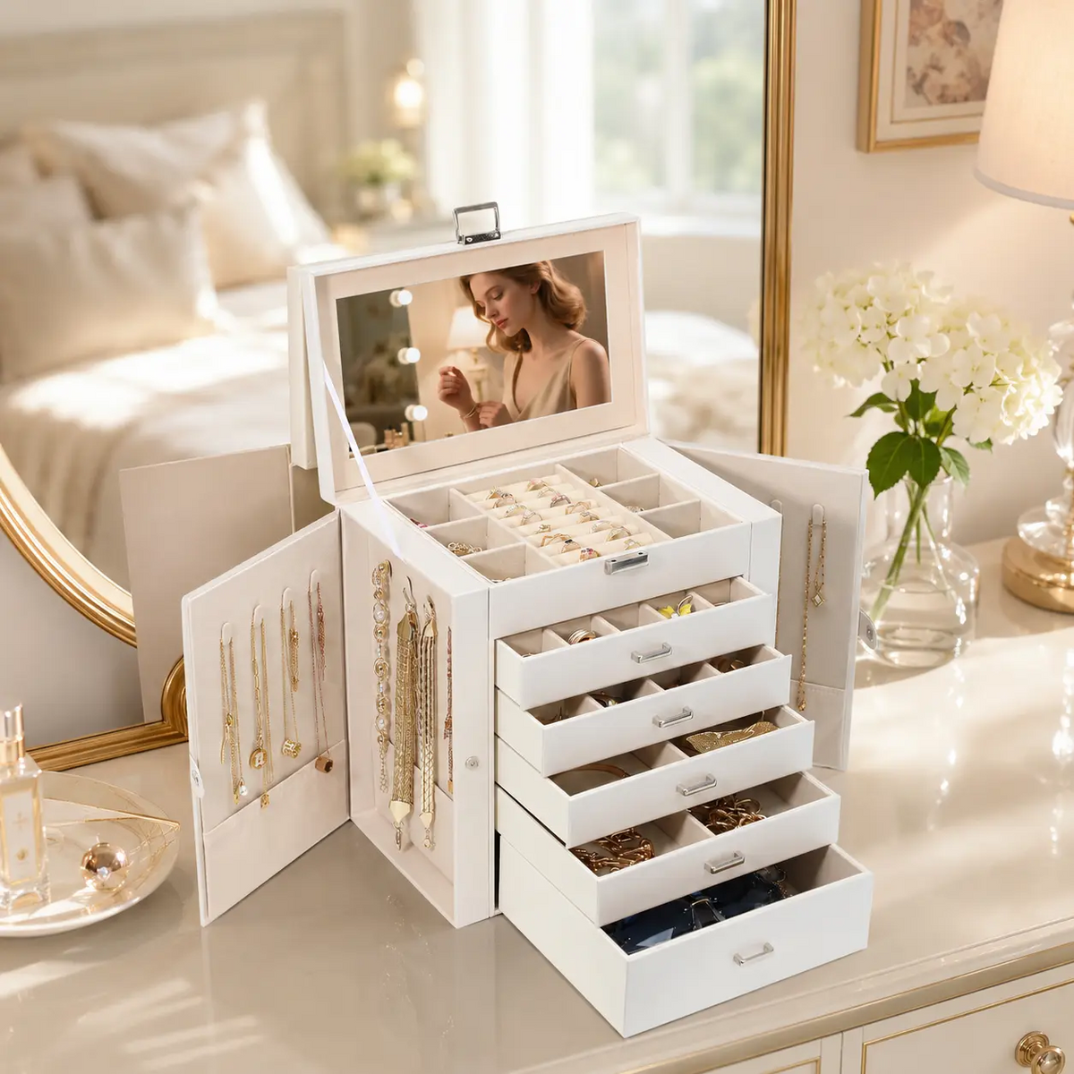 6 Tier Jewelry Box Organizer
