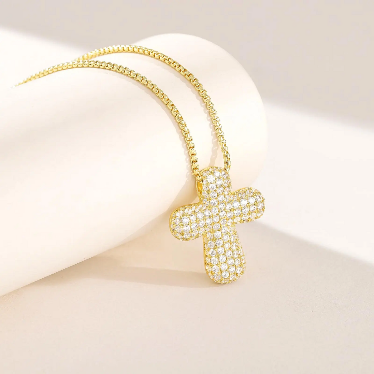 Bubble Cross Necklace